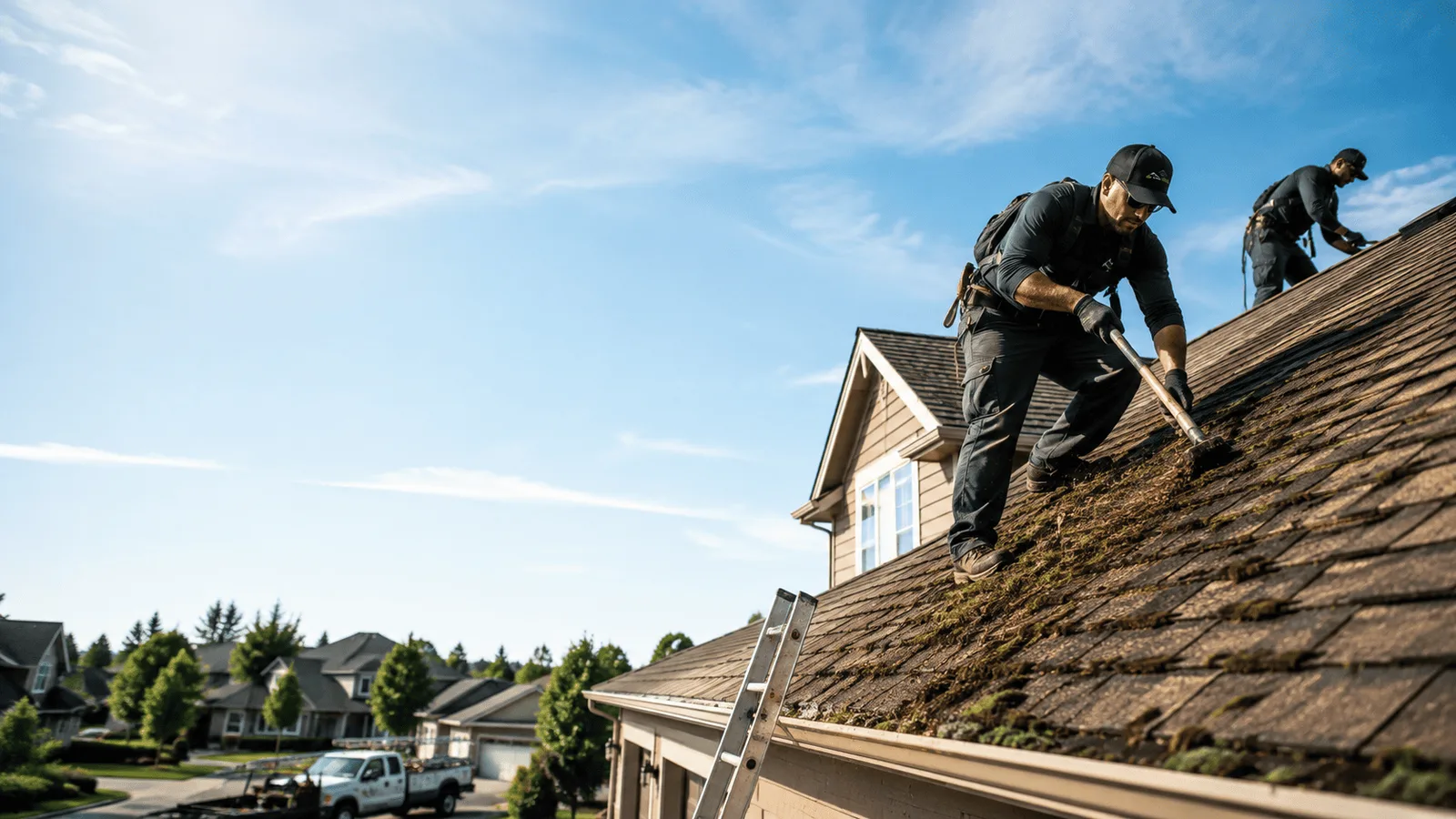 Roof Moss Removal in Wallis, TX near me